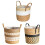 Natural Grass Woven Potted Container Ornament Large-BL number 2