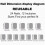 24 Pcs Medium False Nails Tips Cat Eye Press on Nails Full Cover 3
