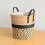 Natural Grass Woven Potted Container Ornament Large-BL number 7