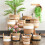 Natural Grass Woven Potted Container Ornament Large-BL number 3