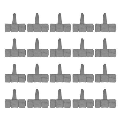 Garden Edging Border Plastic Landscape Edging-   20 pieces