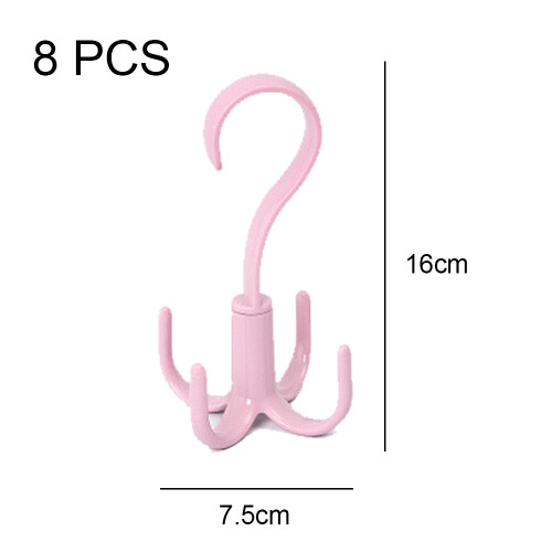 Construction en polypropylène, support rotatif multi-crochets offrant une conception compacte et légère, supportant jusqu'à 3 kg par crochet, 1