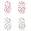 Medium Almond False Nails Glitter Full Cover False-XC 24 12 2