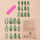 Medium Almond False Nails Glitter Full Cover False-XC 24 12 6