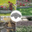 Garden Edging Border Plastic Landscape Edging-   20 pieces 6