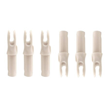 100pcs Arrow Nocks Plastic Nocks for ID 6.2 mm Arrow Shaft Carbon Arrow End Accessories White