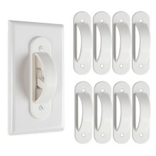 Wall Switch Mudguards, Child Safety Home Decoration (8 Pack) White