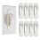 Wall Switch Mudguards, Child Safety Home Decoration (8 Pack) White 1