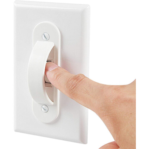 Wall Switch Mudguards, Child Safety Home Decoration (8 Pack) White 1