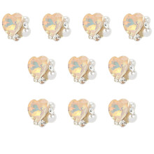 10x/Set Nail Art Charms Short Square Nail Charms Heart-X1269
