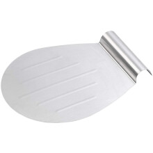 Pizza shovel: cake lifting tray made of stainless steel with recessed grip, 33 x 26 cm (pizza peel, cake saver, baking tray)