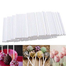 Lollipop Plastic Sticks, 100 Pieces, Hollow Sticks, Food Grade Plastic, Chocolate Stick, Used for Fun Lollipop Making and Crafts, Cake Decorating