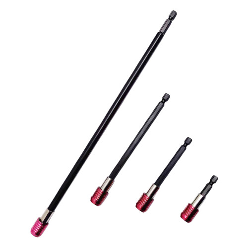 4x Drill Bit Extension Magnetic Screwdriver Bit Holder Impact