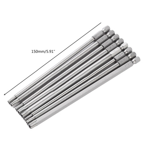 8Pieces Versatile Magnetic Torx Head Screwdriver Bit Tip 1/4Inch 2