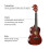23-Zoll-Ukulele, Akustik-Ukulelen-Set mit 2