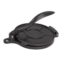 Aluminium Tortilla Press, Quick Manual Cake Maker, Aluminium Alloy (20cm Black)