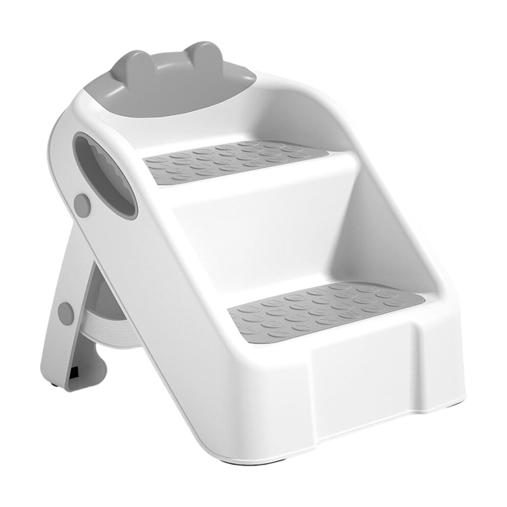 Toddler Stepping Stool Portable 2Step Bath Toilet Potty Training Lightweight Plastic Helper
