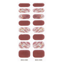 Self Adhesive Gel Nail Strips Nail Polish Stickers Nail-BSG0380