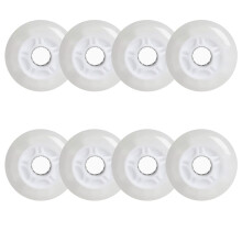 Inline Skate Wheels Indoor/Outdoor Luminous 72mm 76mm 80mm LED Pack of 8