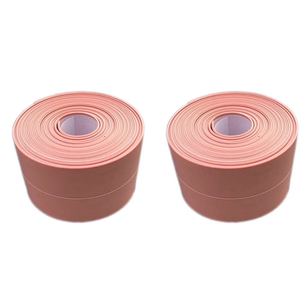 Pink Waterproof Mildew Resistant Sealing Tape 3.2M X 2.2Cm Bathroom Kitchen Door Shower Sink Bath Seal 9119770034045