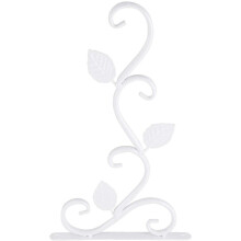 Elegante suporte decorativo para plantas suspensas, em ferro forjado resistente à ferrugem, ideal para jardim, varanda ou uso interno. Sem