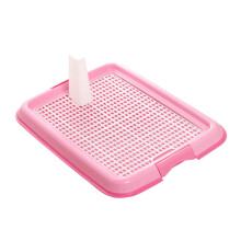 Indoor Plastic Pet Toilet, Sturdy and Durable Dog Litter Box for Indoor Use, for Puppies and Cats with Raised Edge to Prevent Urine Leakage