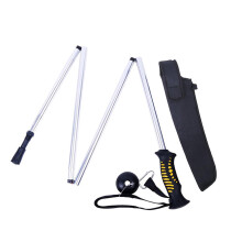Hiking Accessories Outdoor Water Probes Fishing Rod Folding Tackle Rod Wading Fishing Rod Employee Folding Aluminium Alloy Fishing Pole
