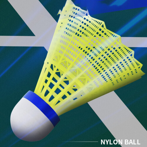 12 Stück Nylon-Federbälle, 2
