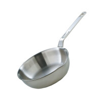 Stovetop Cookware Stainless Steel Frying Pan with Spout-L
