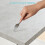 AINPECCA Grey Marbel Effect Top Wood Dining Table Kitchen 3