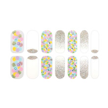 Nagelstickers Glitter Kleurverloop Glans Volledige-Stijl XMH003