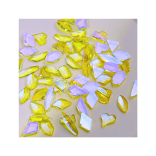 50x luxe nagelbedels 3D nagelkunststeentjes diamant-Aurora-geel