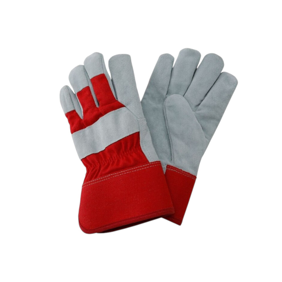 Westland Kent & Stowe Large Fleece Lined Rigger Gardening Gloves Red