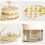 Press Styles Ice Cubes Tray Double Layer Designs Large Capacity 4