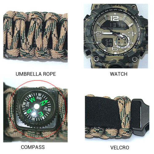 Outdoor Camping Survival Watch Multifunktionales 1