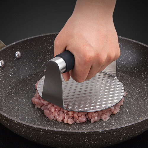 Ergonomic Manual Burger Presser Durable Kitchen Gadget 1