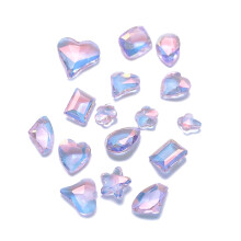 30Pack 3D Kristal Nagels Sieraden DIY-12 transparante roos