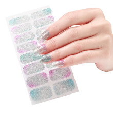 16 Strip Nagellak Sticker Strips Nagelstickers- Stijl ZE0393