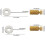 Set with 5 handmade leather basting needles, great tool for locking edges and precise sewing (D) 3