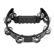 Tamburin Jingle Black Cat Shape Rutschfester Griff