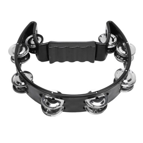 Tamburin Jingle Black Cat Shape Rutschfester Griff