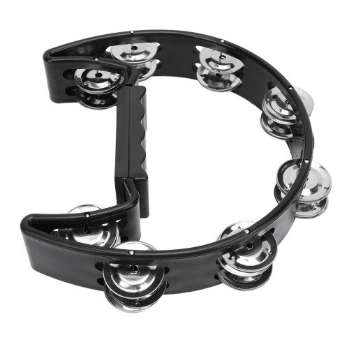 Tamburin Jingle Black Cat Shape Rutschfester Griff 2