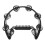 Tamburin Jingle Black Cat Shape Rutschfester Griff 10