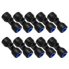 Vernevelingssproeiers T-stukken voor 0,65 cm 1/4 inch Slip Lock