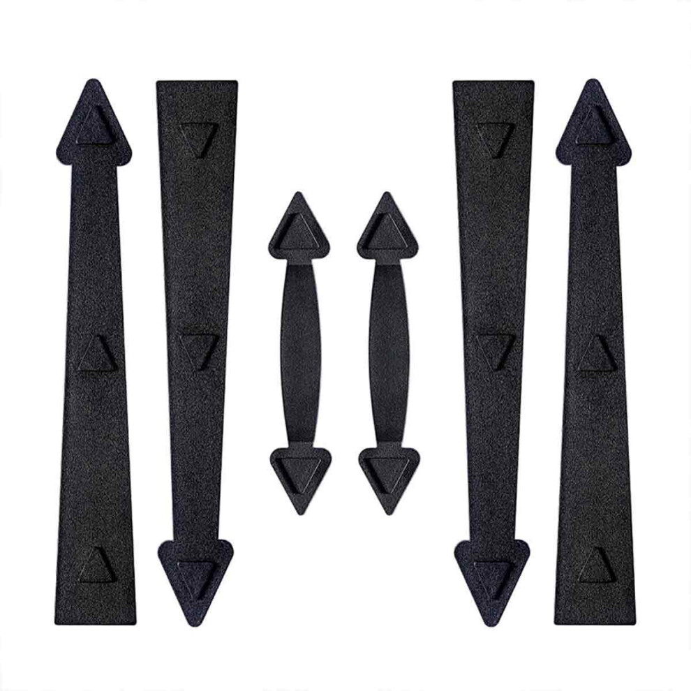 Garage Door Decorative Hardware Kit, Magnetic Handle Garage Door Ornaments Faux Hinges And Handle Set With Super Strong Suction For Steel Doors, Easy 9198585925618