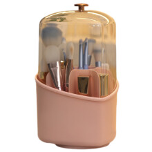 Make-up-Pinselhalter, um 360 drehbarer-Rosa bedeckt