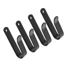 4 Sets Skateboard Snowboard Stand Snowboard Holder Snowboard Wall Mount for Snowboard Surfboard Black Cold Rolled Steel