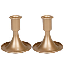 2 Stück Kerzenständer Gold Kerzenhalter Tisch Exquisites