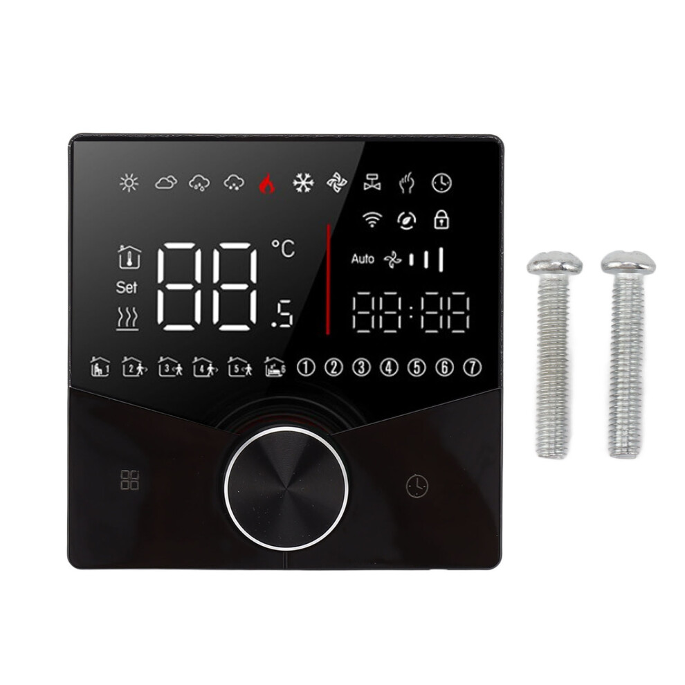 Smart Thermostat Programmable Touch Screen Intelligent Lcd Display Temperature Controller For Floor Heating And Sauna Rooms With Accurate Temperature 9198585927100