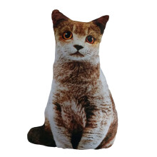 Niedliches, biegsames 3D-Tierkissen, bequemes-graue Katze